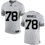 Men's Ohio State Buckeyes #78 Andrew Norwell Gray Nike NCAA College Football Jersey Designated WGT1544KD